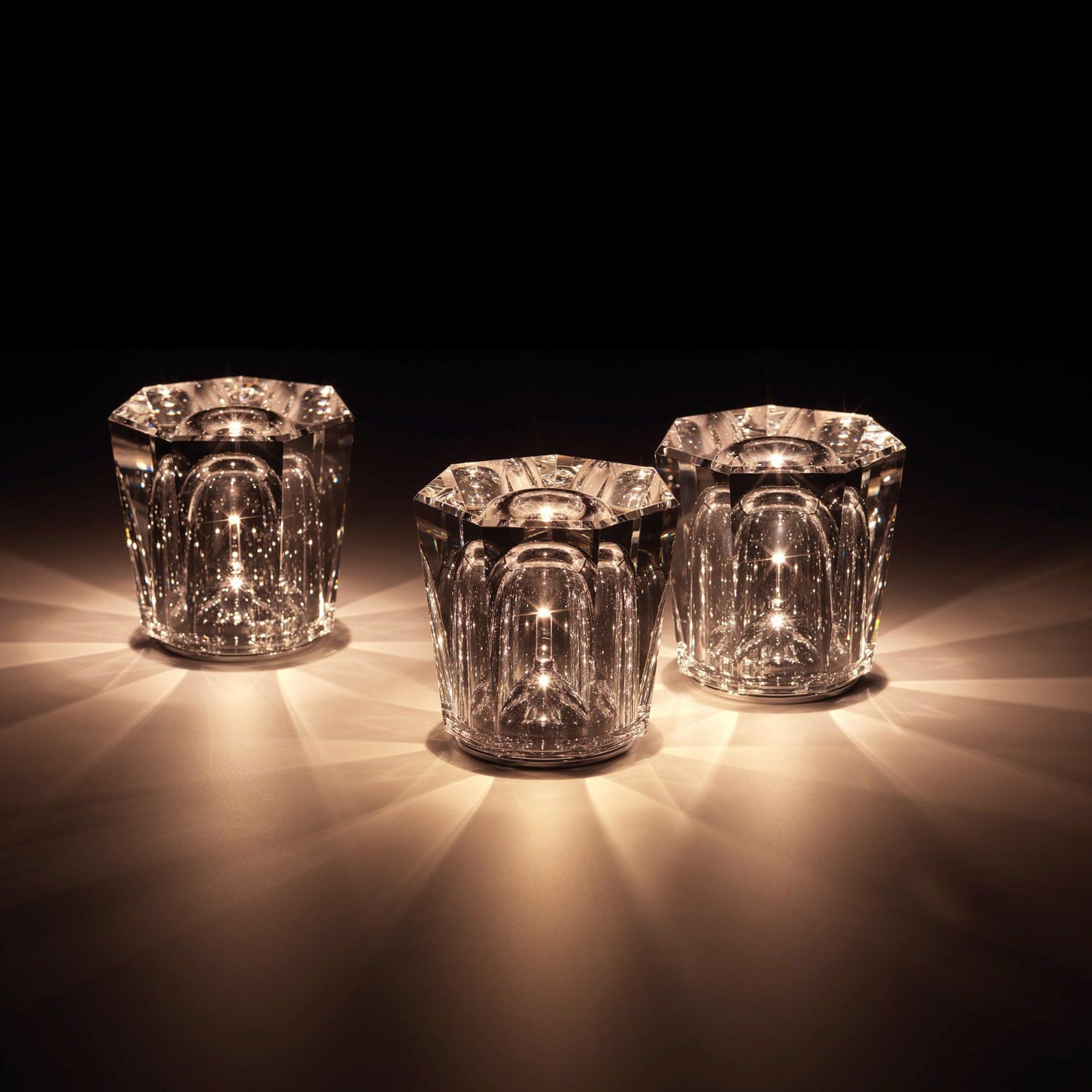 Modern Crystal Table Lamp With Warm LED Glow for Living Room — Halden Lighting
