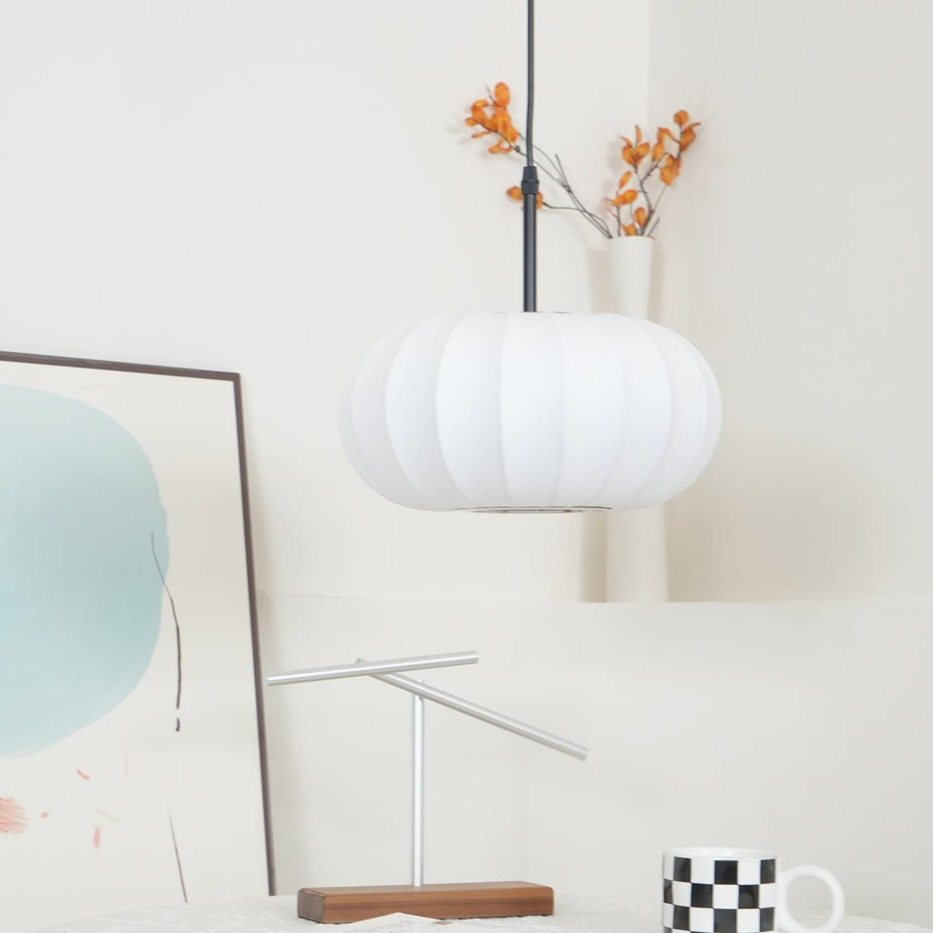 Modern Fabric Pendant Light for Living and Dining Rooms — Halden Lighting