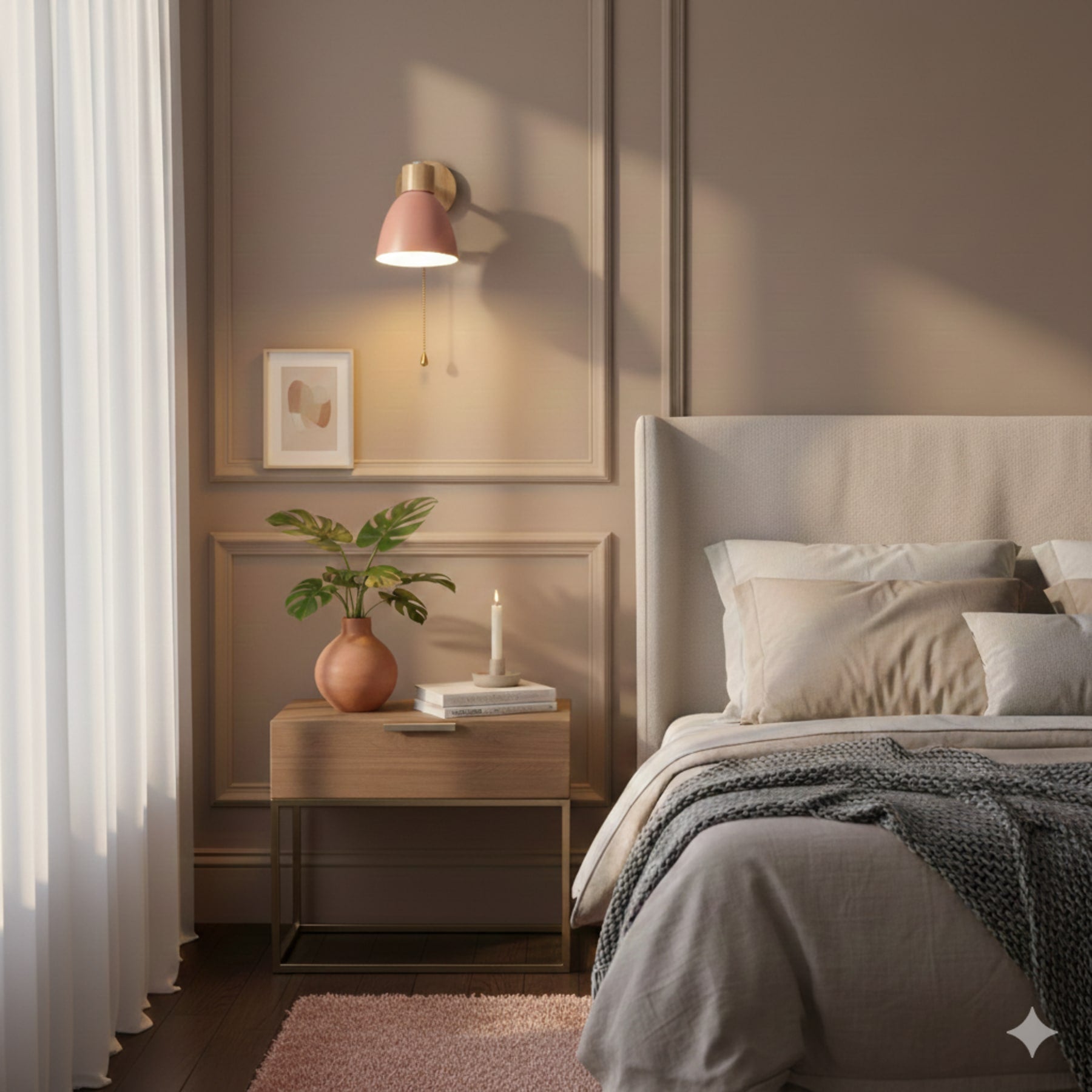 Modern Wood Wall Light With Matte Finish — Halden Lighting