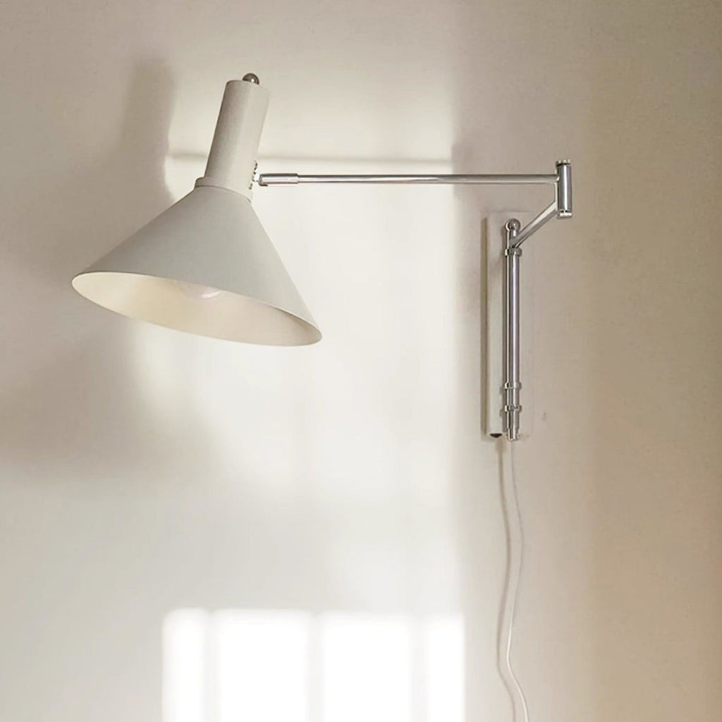 Retro Metal Wall Light With Tri-Colour LED Glow — Halden Lighting
