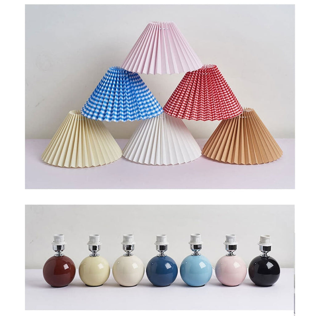 Retro Ceramic Table Lamp With Warm LED Glow — Halden Lighting