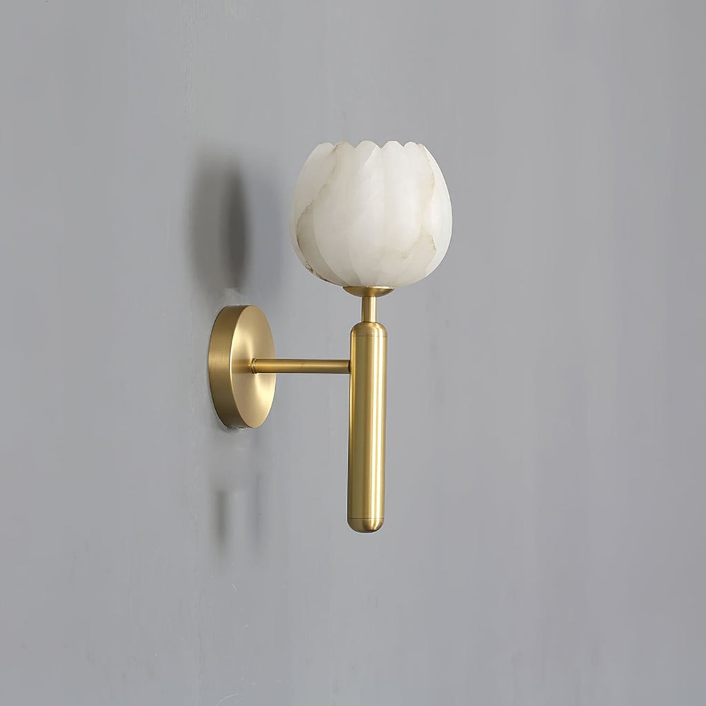 Modern Metal Wall Light With Integrated LED for Living Room — Halden Lighting