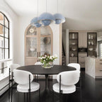 Modern Metal Dome Pendant Light With Integrated LED for Kitchen and Dining — Halden Lighting