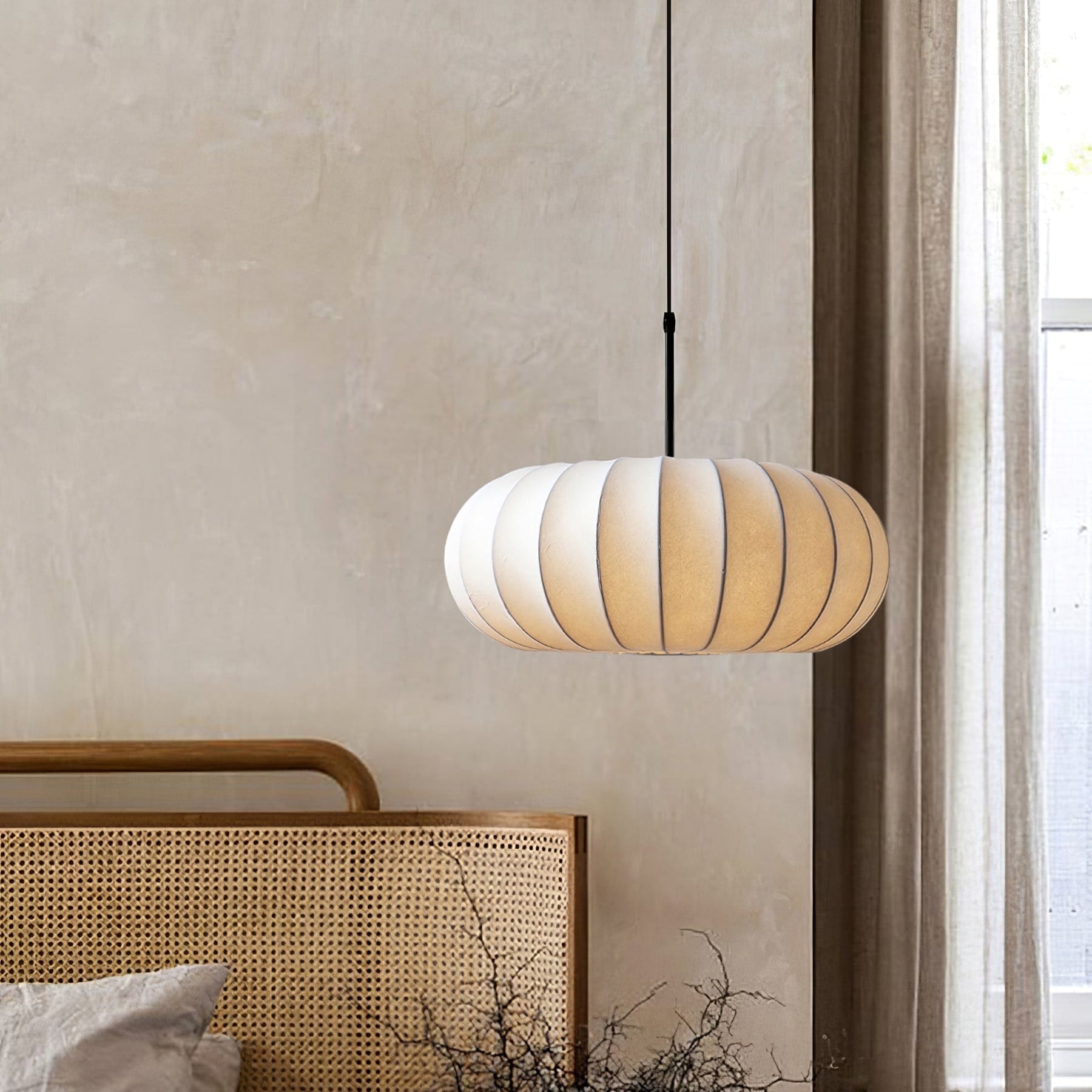 Modern Fabric Pendant Light for Living and Dining Rooms — Halden Lighting