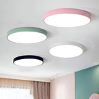 Modern Metal Flush Mount Ceiling Light With Stepless Dimming — Halden Lighting