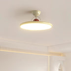 Modern Metal Semi-Flush Ceiling Light With Tri-Colour Dimming — Halden Lighting