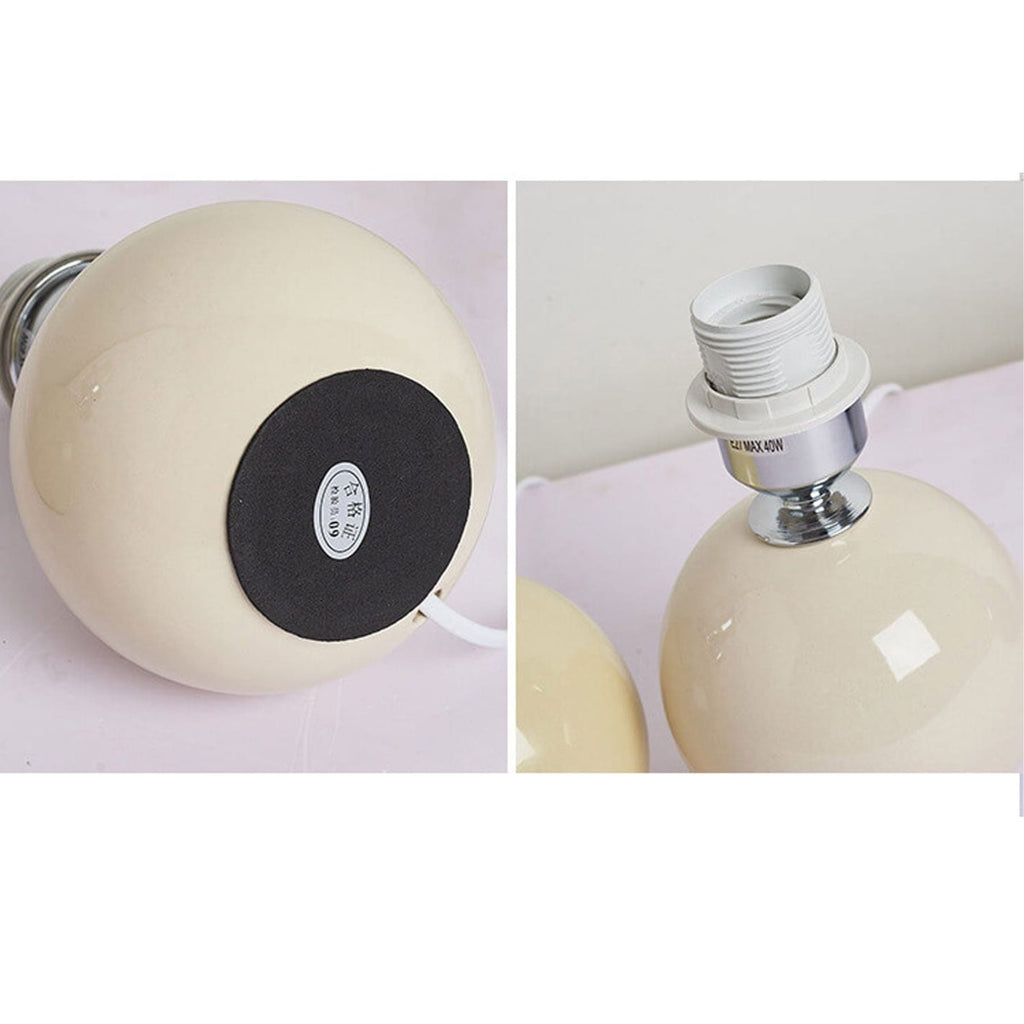 Retro Ceramic Table Lamp With Warm LED Glow — Halden Lighting