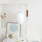 Retro Silk and Walnut Wall Light With Warm LED Glow — Halden Lighting