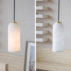 Modern Marble Pendant Light With Warm LED Glow — Halden Lighting