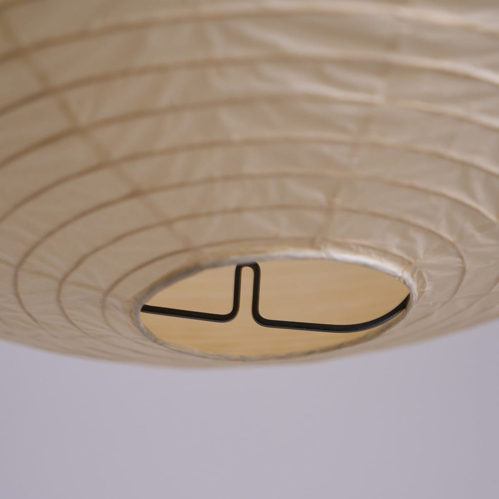 Minimalist Round Lantern Pendant Light With Fabric Shade — Halden Lighting