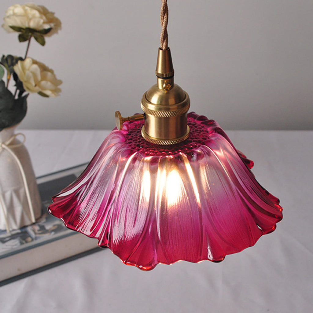 Bohemian Glass Pendant Light With Warm LED Glow — Halden Lighting