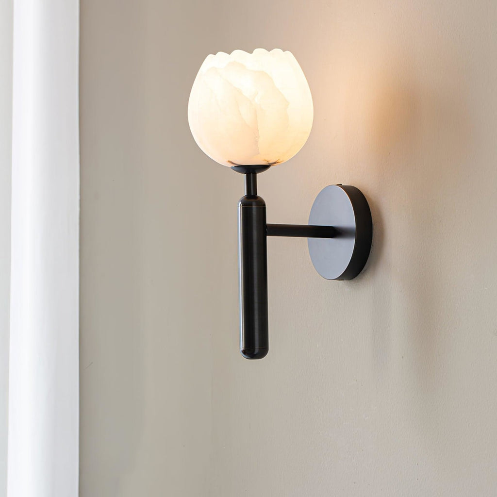 Modern Metal Wall Light With Integrated LED for Living Room — Halden Lighting