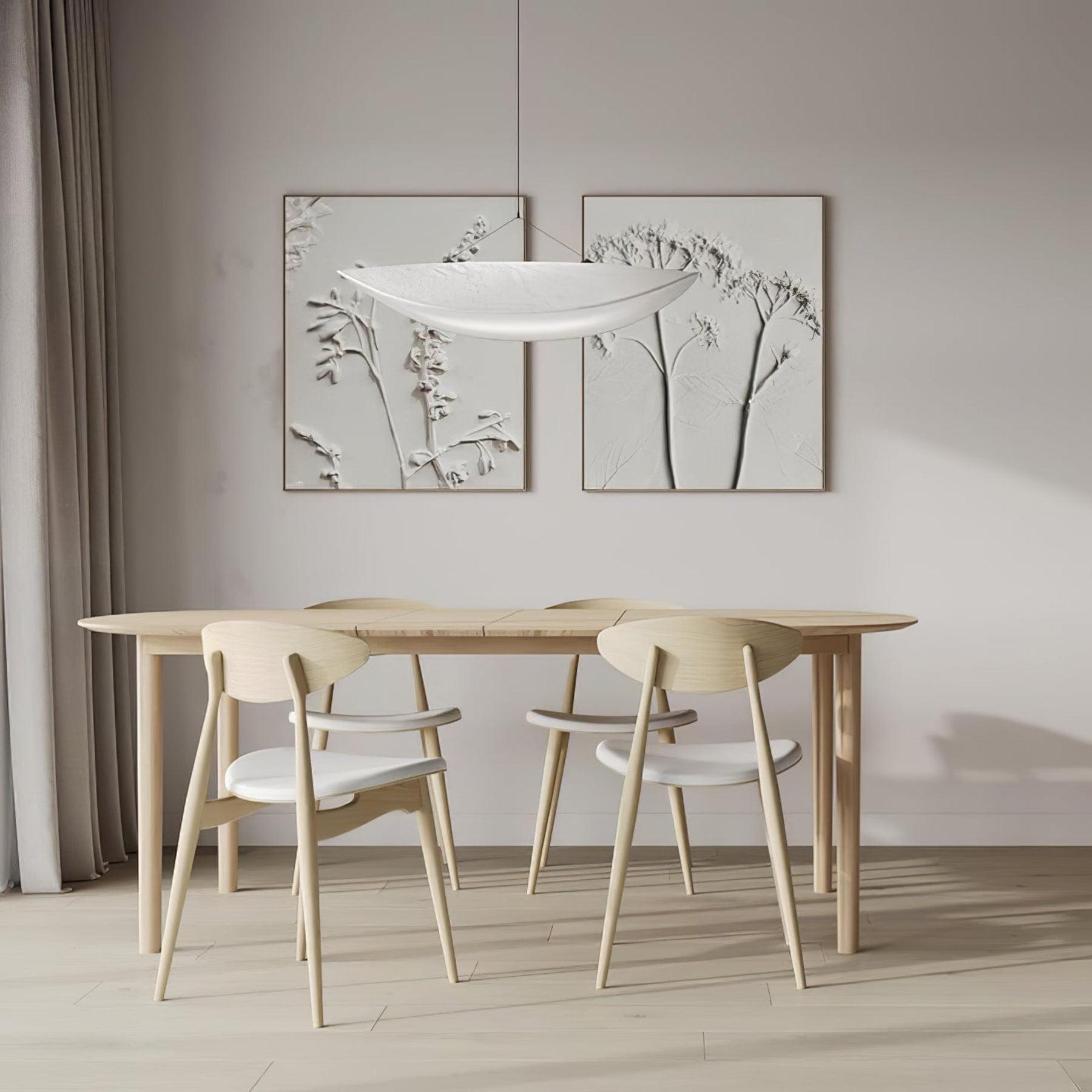 Modern Round Pendant Light With Stepless Dimming — Halden Lighting