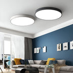 Modern Metal Flush Mount Ceiling Light With Stepless Dimming — Halden Lighting