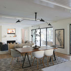 Modern Linear Metal Ceiling Light for Living Room — Halden Lighting