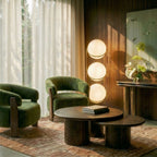 Modern Chrome Floor Lamp With Warm LED Glow for Living Room — Halden Lighting