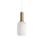 Modern Glass Pendant Light With Warm LED Glow — Halden Lighting