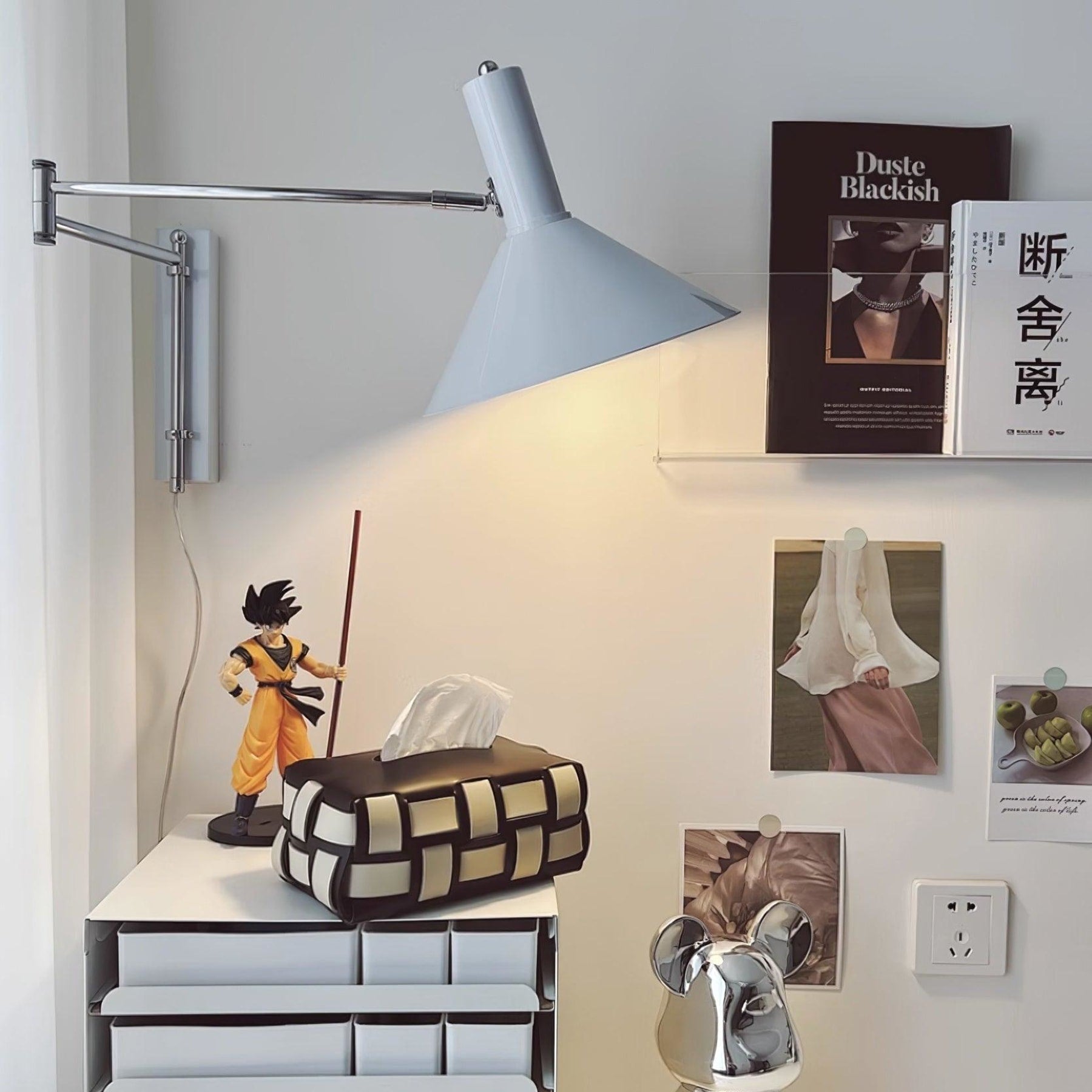 Retro Metal Wall Light With Tri-Colour LED Glow — Halden Lighting