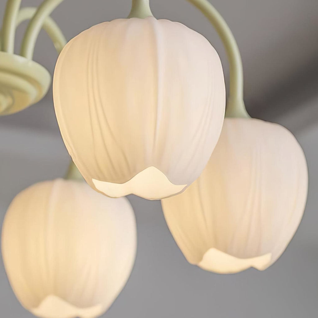 Retro Metal And Glass Chandelier With Included Bulbs For Living Room — Halden Lighting