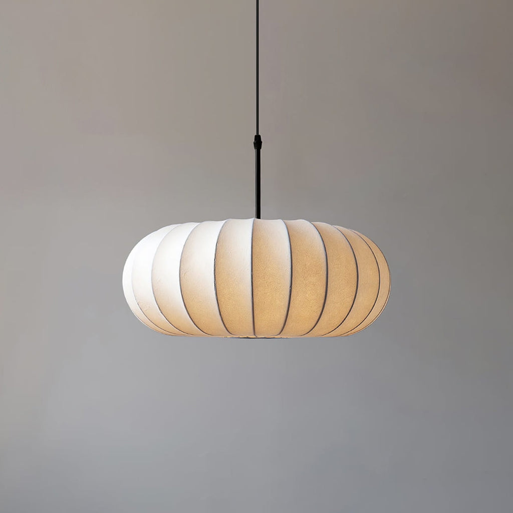 Modern Fabric Pendant Light for Living and Dining Rooms in Ø40 x 16.5 cm (Ø15.7" x 6.5") — Halden Lighting