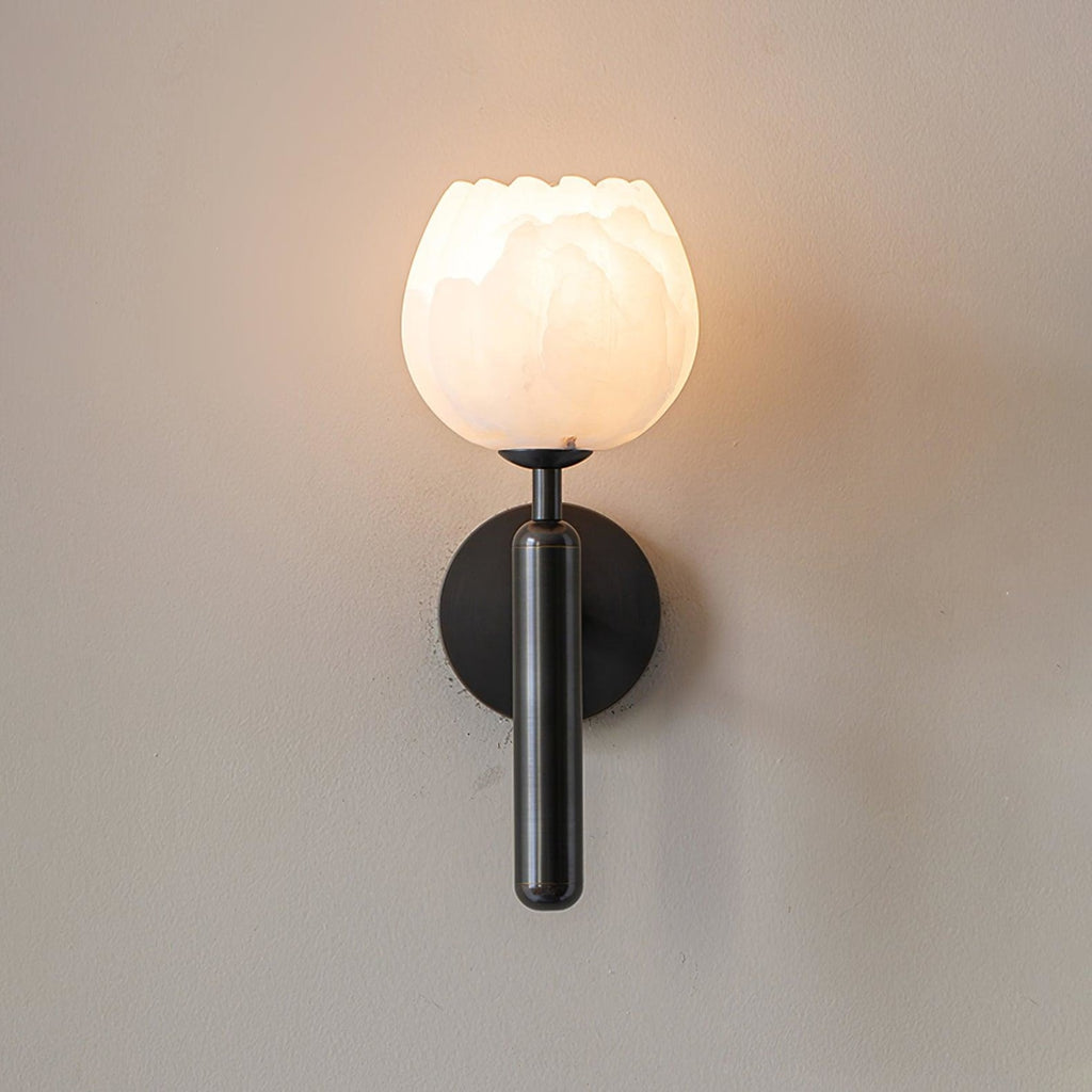 Modern Metal Wall Light With Integrated LED for Living Room — Halden Lighting