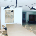 Modern Linear Metal Ceiling Light for Living Room — Halden Lighting