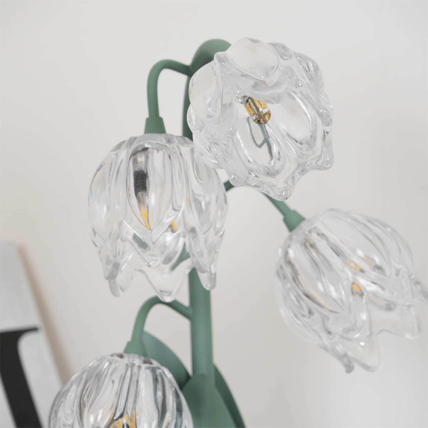 Retro Glass Table Lamp With Warm LED Glow — Halden Lighting