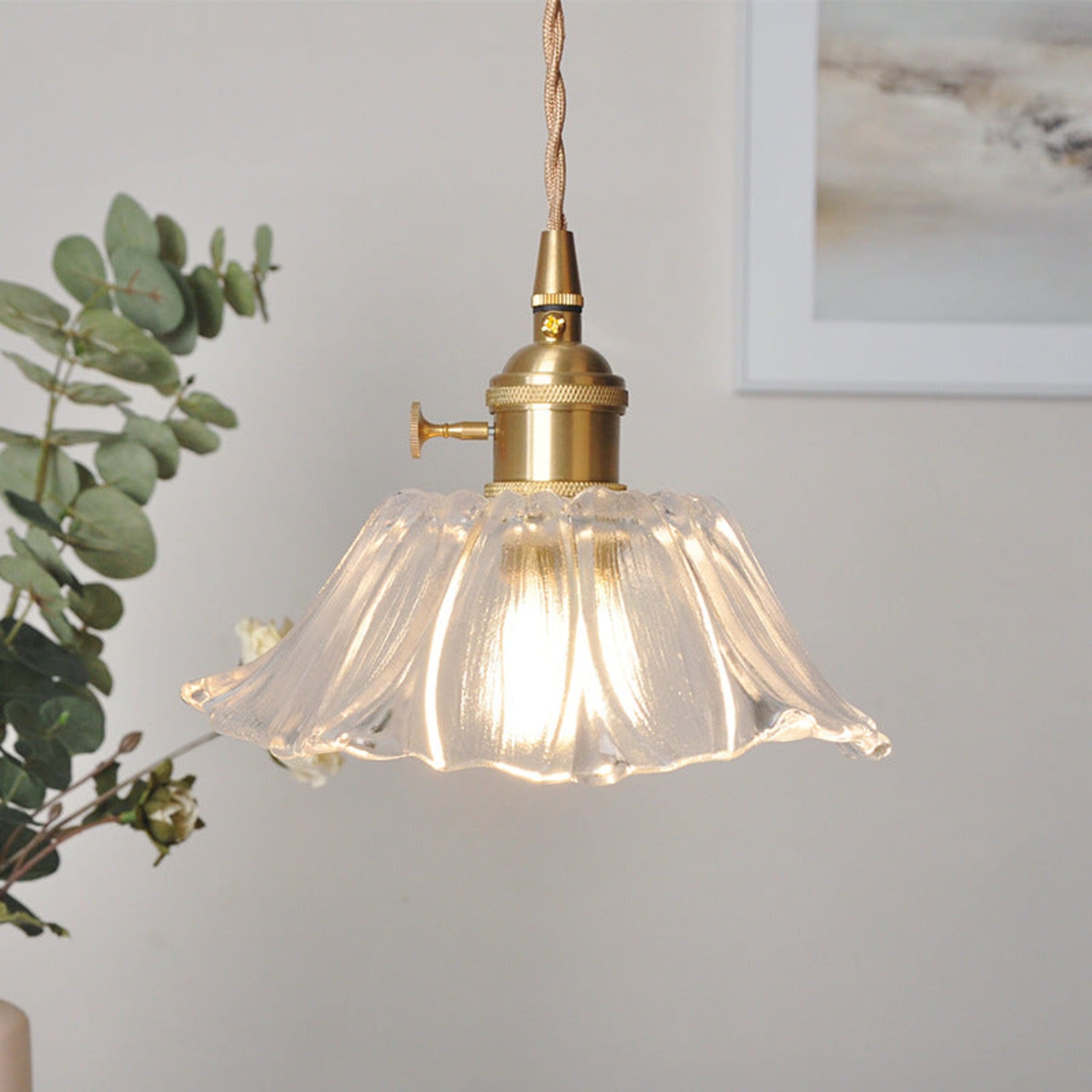 Bohemian Glass Pendant Light With Warm LED Glow — Halden Lighting
