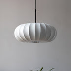 Modern Fabric Pendant Light for Living and Dining Rooms — Halden Lighting