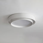 Modern Metal Flush Mount Ceiling Light With Cool Daylight Glow — Halden Lighting