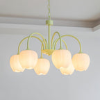 Retro Metal And Glass Chandelier With Included Bulbs For Living Room — Halden Lighting