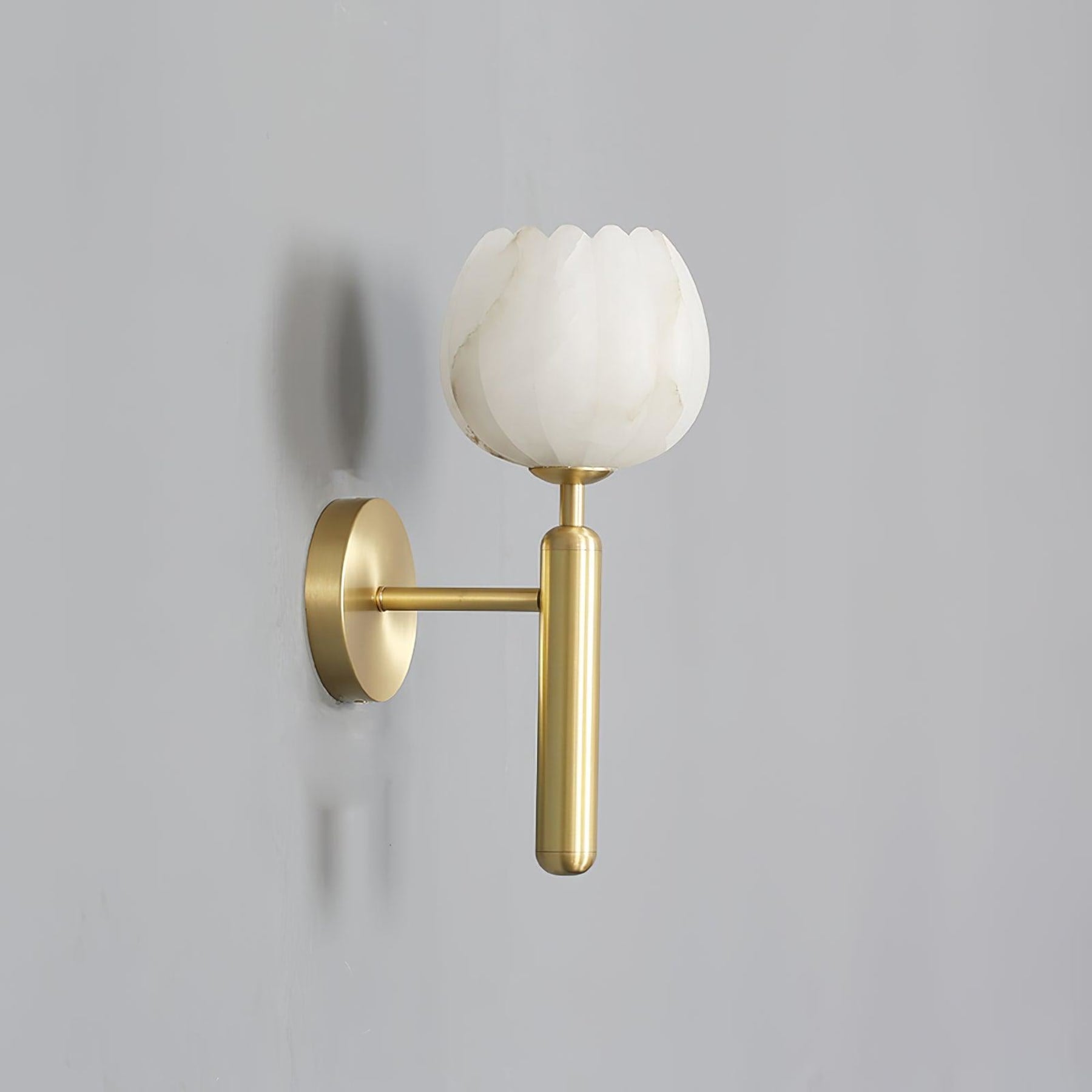 Modern Metal Wall Light With Integrated LED for Living Room — Halden Lighting