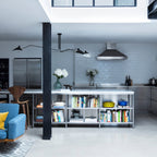 Modern Linear Metal Ceiling Light for Living Room — Halden Lighting