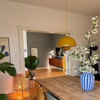 Modern Metal Dome Pendant Light With Integrated LED for Kitchen and Dining — Halden Lighting