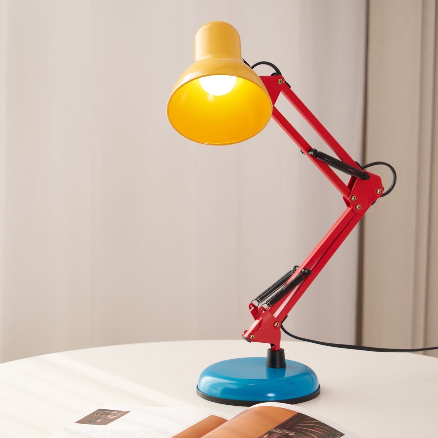 Modern Metal Table Lamp With Bulb Included for Home Office — Halden Lighting