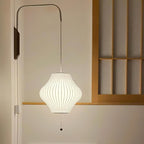 Retro Silk and Walnut Wall Light With Warm LED Glow — Halden Lighting