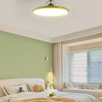 Modern Metal Semi-Flush Ceiling Light With Tri-Colour Dimming — Halden Lighting