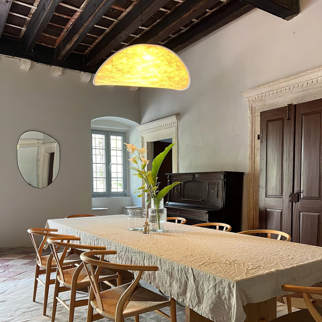 Modern Round Pendant Light With Stepless Dimming — Halden Lighting