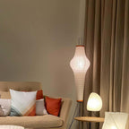 Modern Rice Paper Floor Lamp for Living Room and Bedroom — Halden Lighting