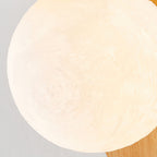 Modern Wood Wall Light With Tri-Colour LED Glow — Halden Lighting