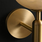 Modern Metal Wall Light With Integrated LED for Living Room — Halden Lighting