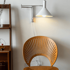 Retro Metal Wall Light With Tri-Colour LED Glow — Halden Lighting