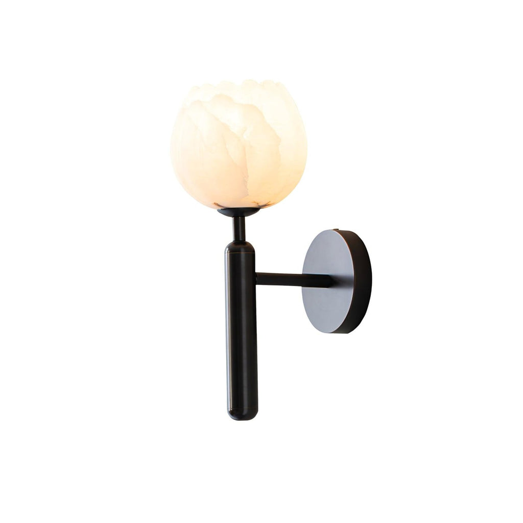 Modern Metal Wall Light With Integrated LED for Living Room — Halden Lighting