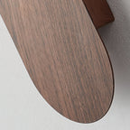 Modern Wood Wall Light With Tri-Colour LED Glow — Halden Lighting