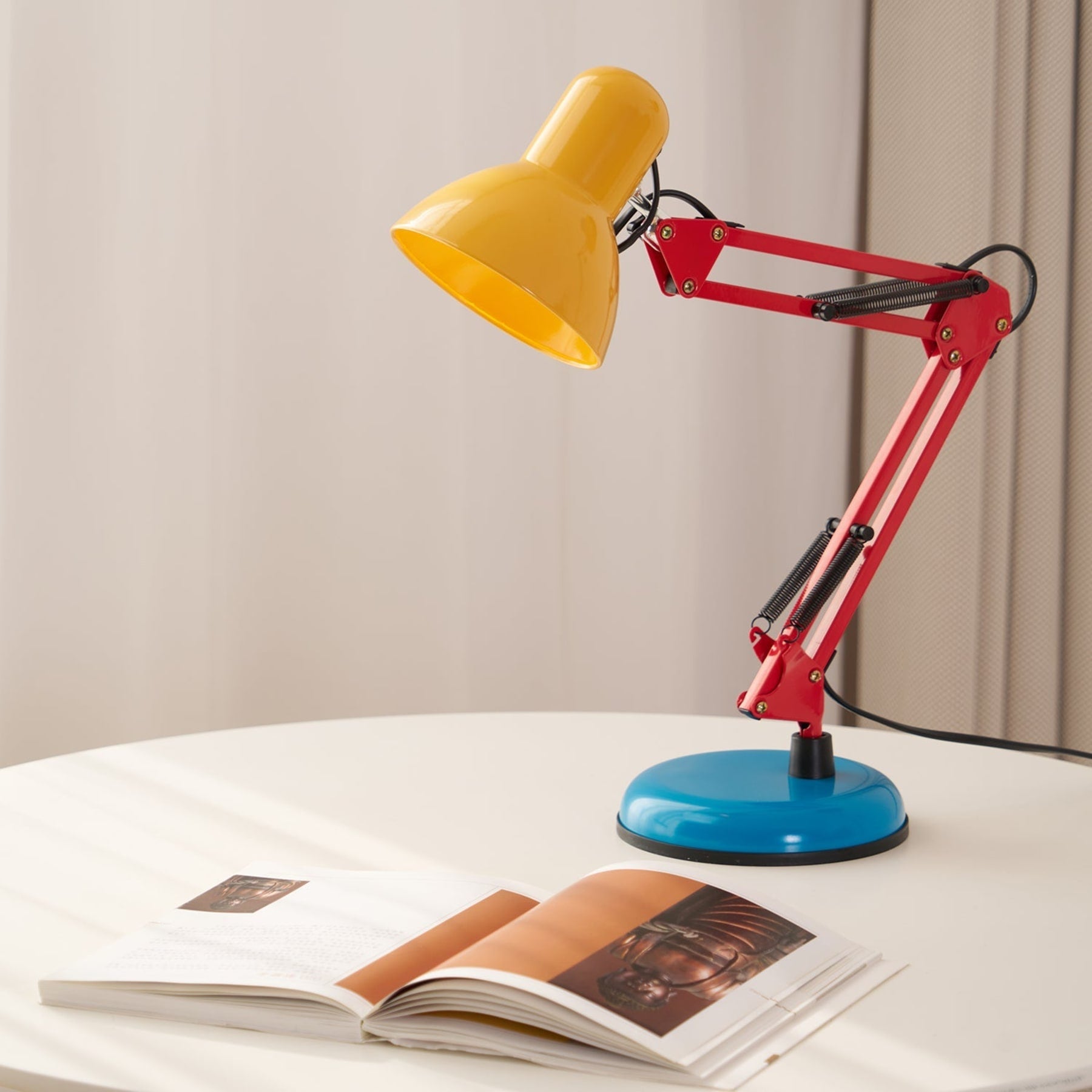 Modern Metal Table Lamp With Bulb Included for Home Office — Halden Lighting