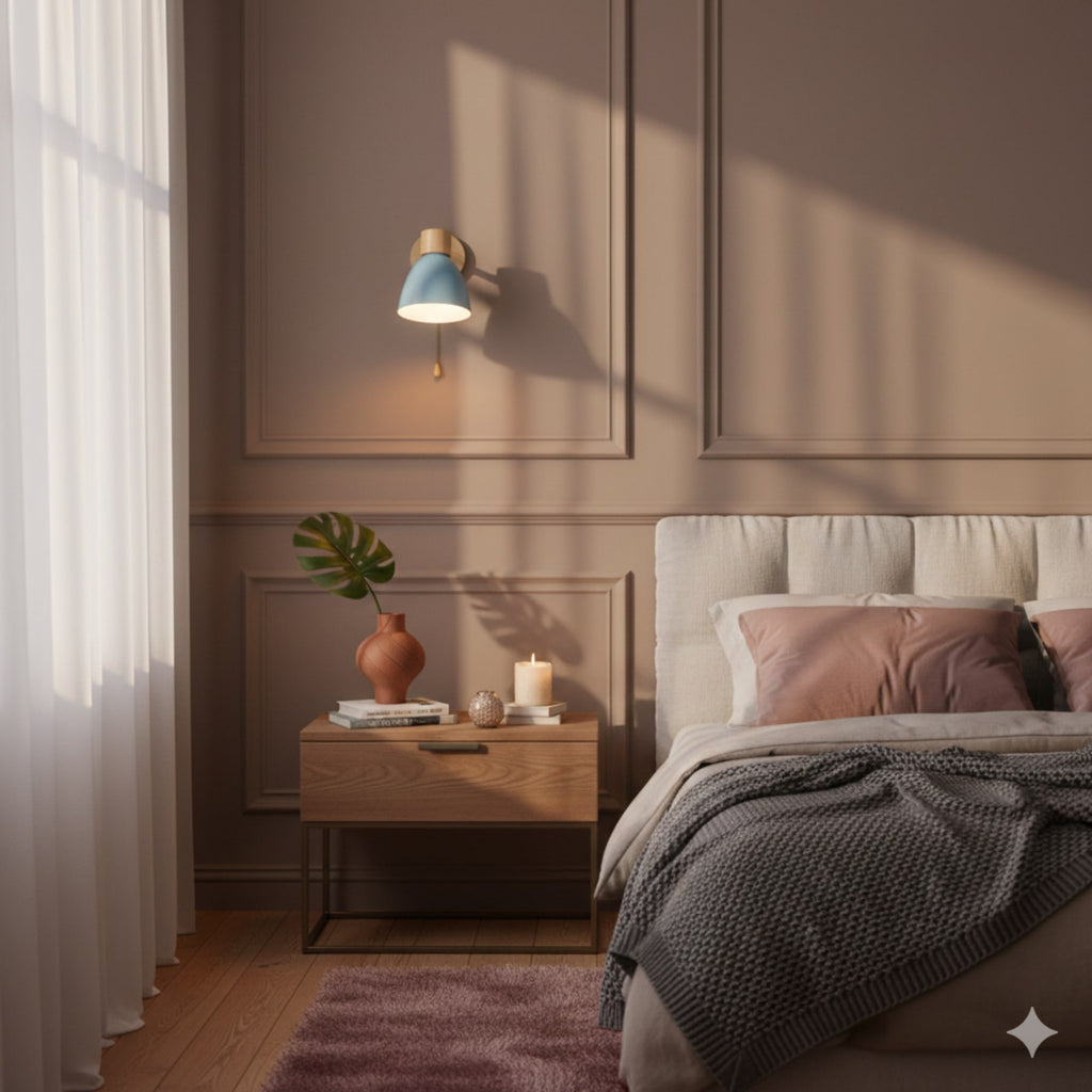 Modern Wood Wall Light With Matte Finish — Halden Lighting
