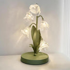 Retro Glass Table Lamp With Warm LED Glow — Halden Lighting