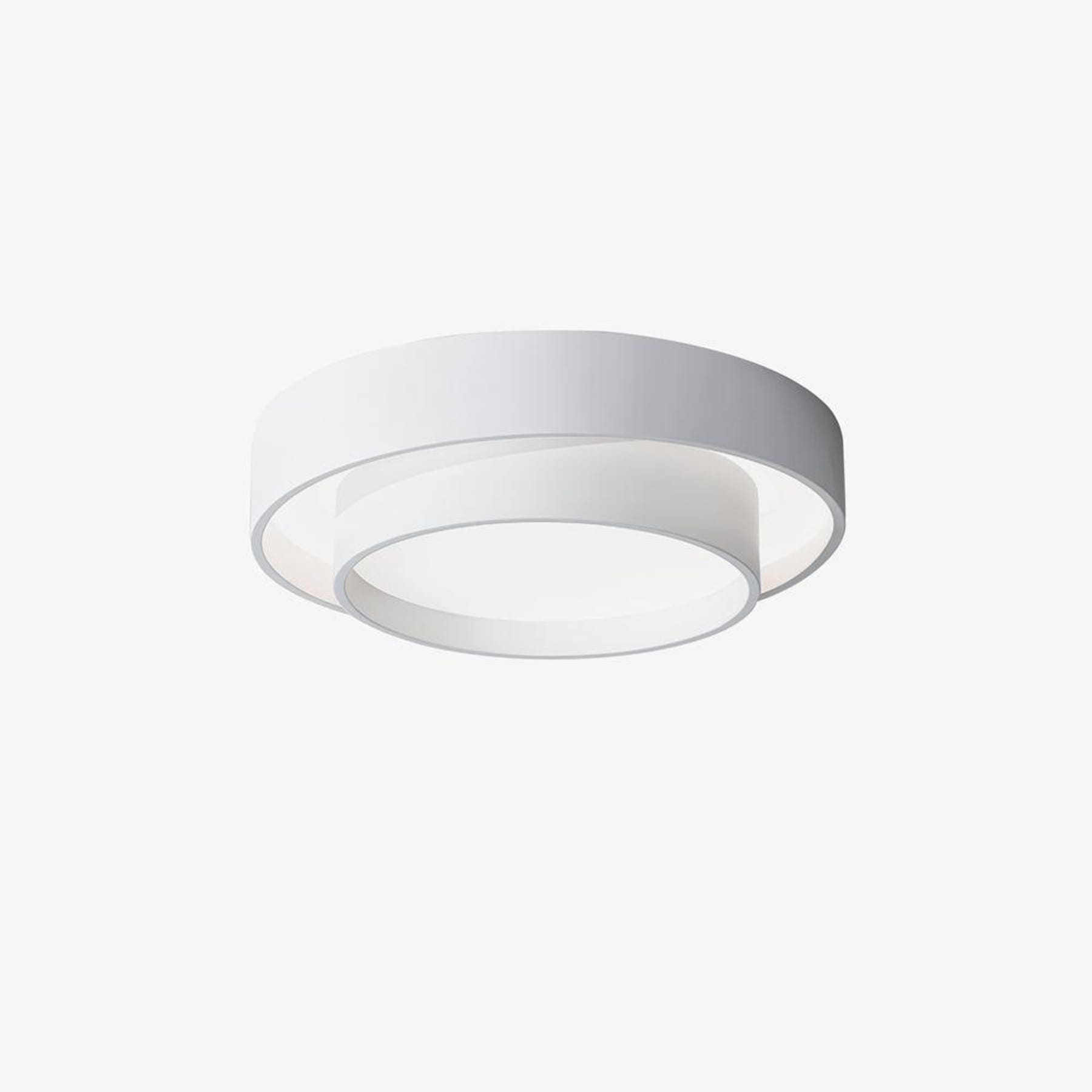 Modern Metal Flush Mount Ceiling Light With Cool Daylight Glow — Halden Lighting