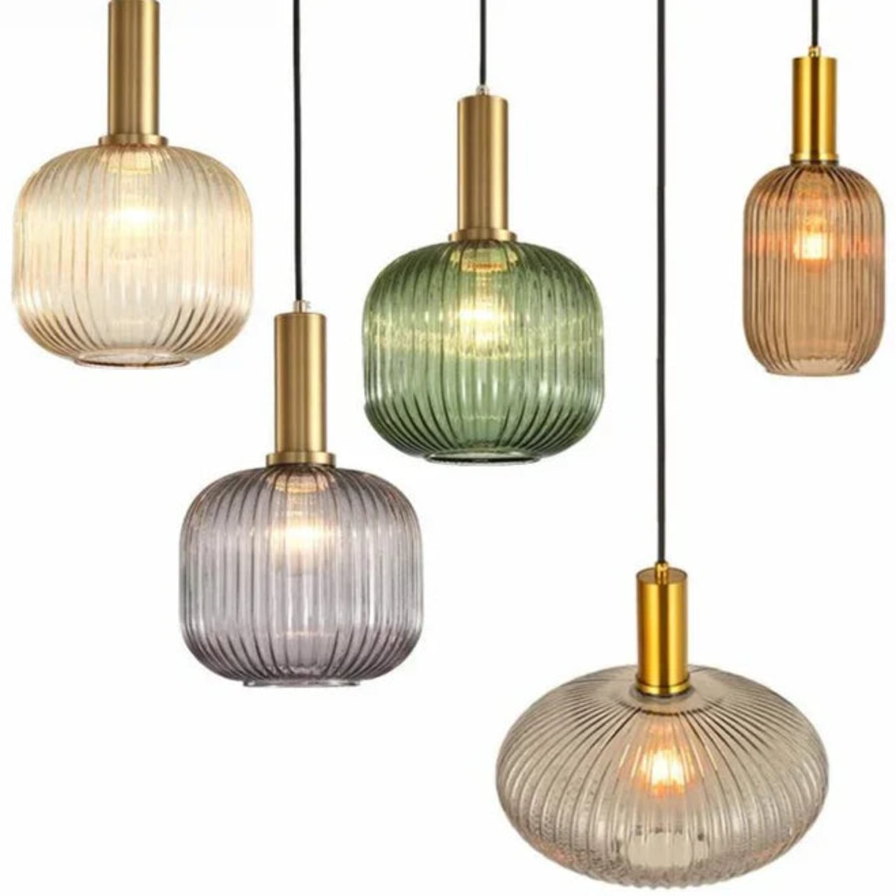 Modern Glass Pendant Light With Warm LED Glow — Halden Lighting