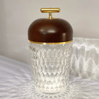 Modern Glass Table Lamp With USB Plug-In Convenience — Halden Lighting